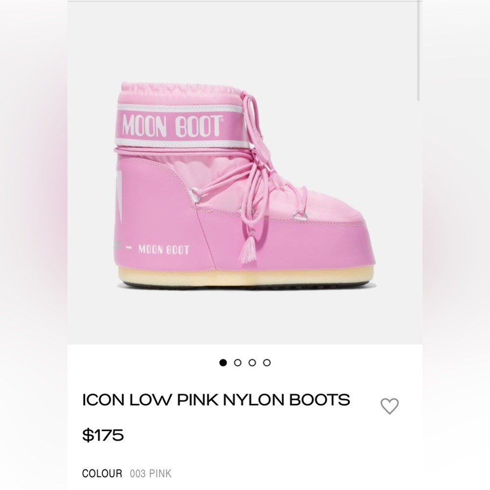 ICON LOW MOON BOOT IN PINK